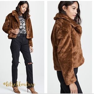 Free People Mena Faux Fur Coat